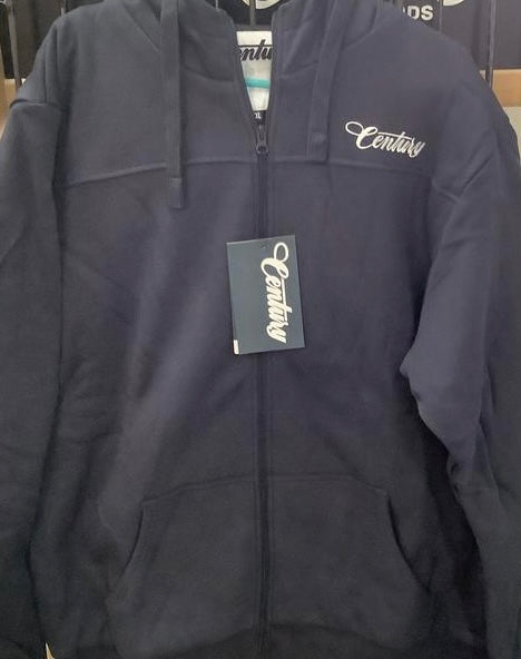 Century Zip Up Hoodie Navy